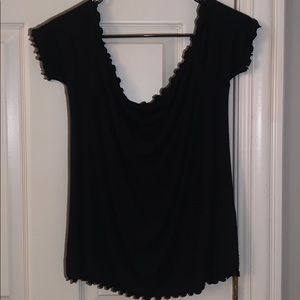 Off the shoulder ruffle top